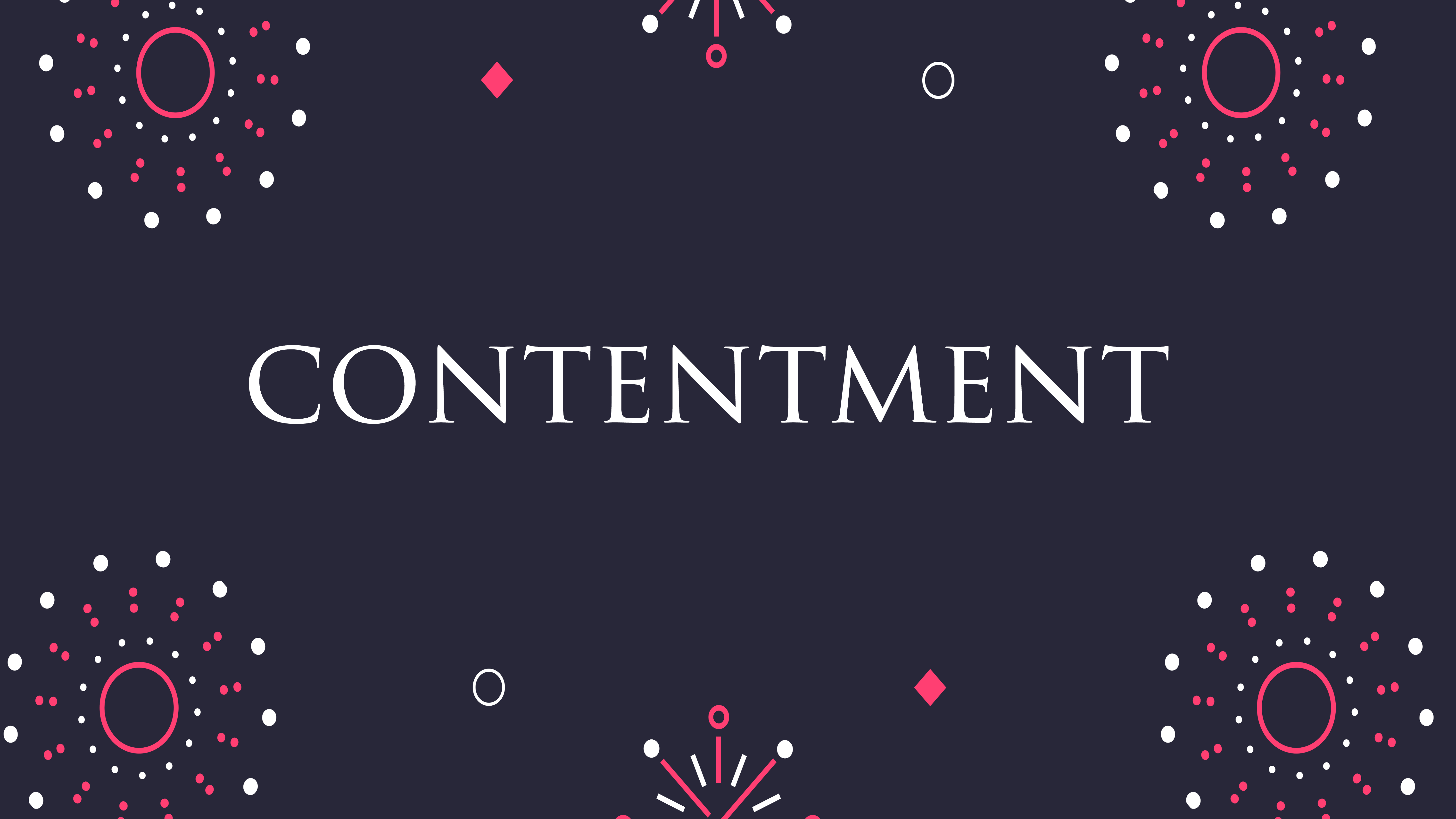 The Key to Contentment